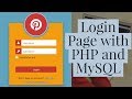 How To Create a Login Form using PHP and MYSQL Database