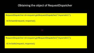 Introduction to RequestDispatcher interface