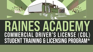 Katy ISD Raines Academy CDL Student Training \u0026 Licensing Program