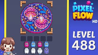 Pixel Flow Level 488 Solution Walkthrough