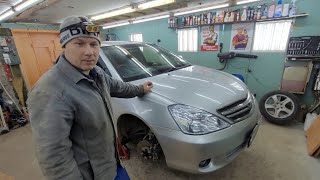 Toyota Allion замена шаровых , салейнтблоков и пыльников.