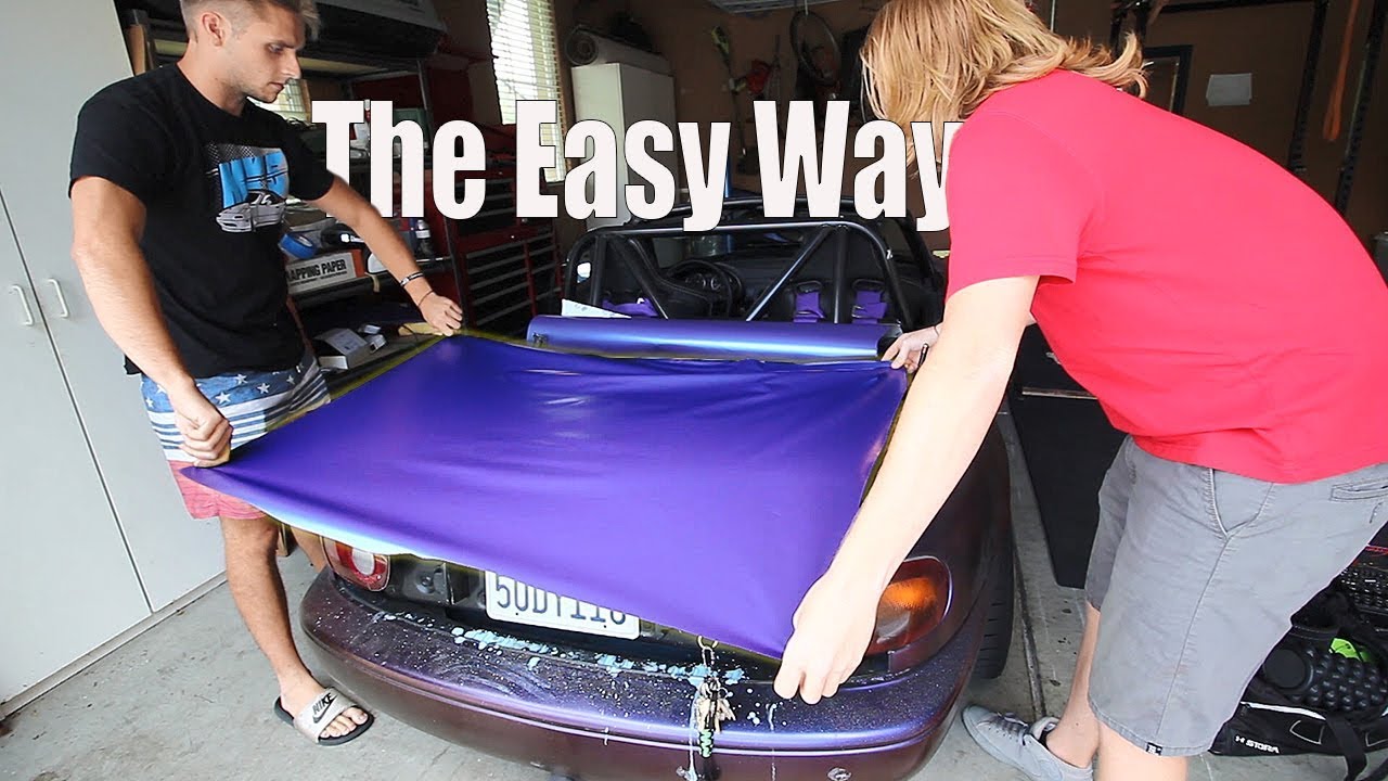 The EASY WAY To Vinyl Wrap A Car - YouTube