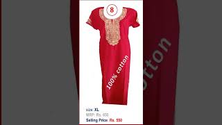 100% Cotton nighties ₹550 @sudhafashions.369 - Sudha Fashions ... WhatsApp 7299781203