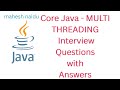 🎯 Core Java Multithreading Interview Questions With Answers | Crack Java Threads Like a Pro! 🧵⚙️