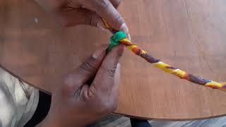 How to tie djembe ring