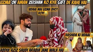 Usma or Aman Zeeshan ko kya gift de rahe hai 😱#wedding #fokats #zeeshankhan #abreshkhan #viralvideo