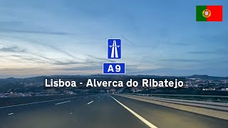 Driving in Portugal: Autoestrada A9 CREL from Lisbon to Alverca do Ribatejo