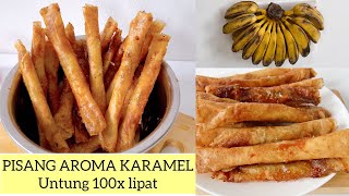 Resep PISANG AROMA KARAMEL | jual Rp1000 untung 100x lipat | ide usaha modal sedikit | hati2x ASMR