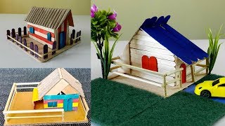 3 Easy and Quick Popsicle House #30 | DIY & Crafts for Fairy Garden