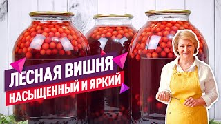 ДУШИСТЫЙ компот из лесной вишни 🍒 Насыщенный Вишневый компот на зиму!