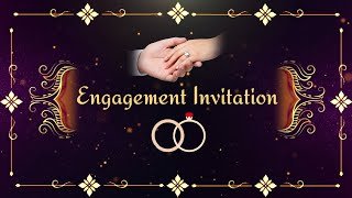 Ring ceremony invitation video editing 🔥 | Engagement Invitation Video | Engagement invitation Card