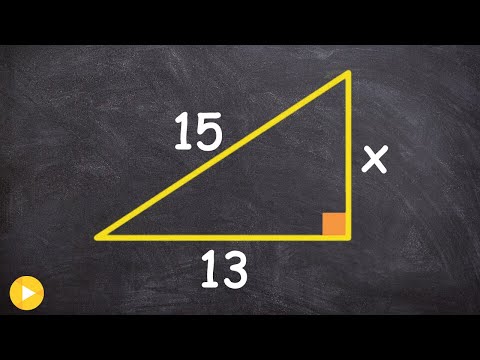 How do you find the third side of a right triangle?