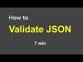JSON Beginner Tutorial | How to validate JSON