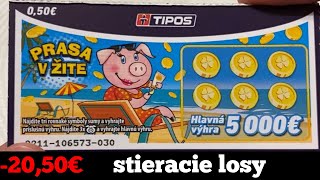 5x0,50€ TIPOS stieracie losy