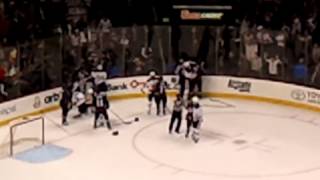 avalanche vs oilers...end of game scrum