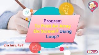 LECTURE #28= Program To Print An Array On Screen Using Loop In Assembly Language In Urdu/Hindi.