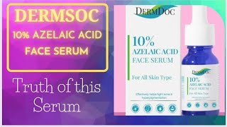 DermDoc 10% Azelaic Acid Face Serum Honest Review in Detail | Why its not good for all skin types ?