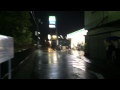 雨がすごい降ってる（july 17th at kawachi iwafune st.）