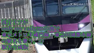 【二次創作】波音リツがonly my railgunの曲で東京メトロ半蔵門線・東急田園都市線の駅名を歌う。の駅舎合成版