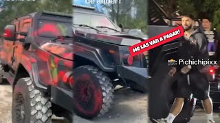 Anuel AA Salió Corriendo Cuando Llegaron a Pintar Su Tanque Blindado Anoche En Miami