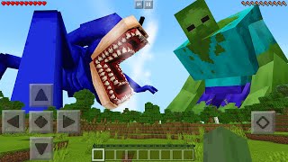 I Found NEW SHIN SONIC vs TITAN ZOMBIE in Minecraft Pocket Edition...