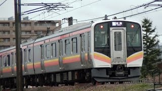 E129系B7編成　信越本線下り普通455M　長岡→新潟