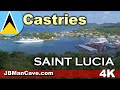 Castries St. Lucia in the Caribbean 4K aerial and roots level views JBManCave.com