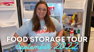 September Food Storage Tour | Pantry Fridge and Freezer