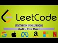 Fizz Buzz | Leetcode 412 Solution