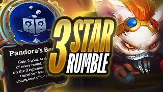 RUMBLE ⭐ ⭐ ⭐ + PANDORA BENCH! TFT 13.5