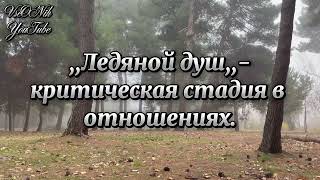 ,,Ледяной душ,,- критическая стадия в отношениях с нарушенной личностью.