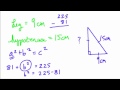 Pythagorean theorem - finding a missing leg