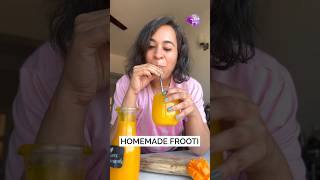 You need this Homemade Frooti in the summers! ☀️🥭 #shortvideo #recipes #mangorecipe