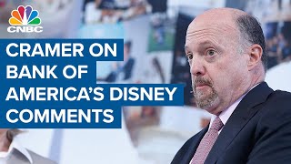 Jim Cramer on Bank of America naming Disney as a favorite reopening stock