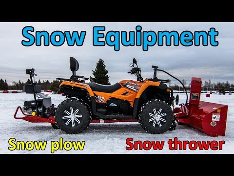 Best ATV / QUAD Snow Plow - Winter Season - YouTube