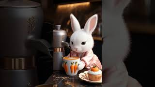 Don't forget to take some coffee in the morning #coffee #rabbit #shortvideo #shorts #ai #bunny