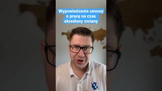 Wypowiedzenie umowy o pracę na czas określony. Komentarz prawnika #shorts