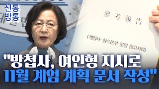 [신통방통] 野 추미애 \