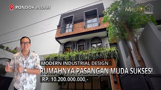 MODERN INDUSTRIAL DESIGN, RUMAHNYA PASANGAN MUDA SUKSES! | TOUR #134