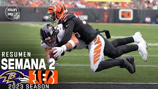 Baltimore Ravens vs. Cincinnati Bengals | Semana 2 NFL 2023 | Resumen Highlights | 17 Sep, 23