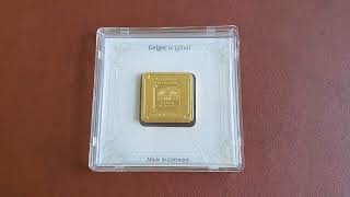 APMEX 20 [g] Geiger Edelmetalle Gold Bar Breaking Seal and Content Inspection (2022)