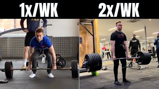 Deadlifting 1x per week is a waste of time (for strength)