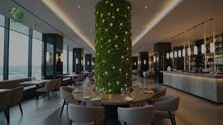 Architectural Column Design Ideas | Moss Wrapped Columns for Luxury Spaces