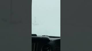 北海道石狩寒波　大雪　吹雪　恐怖のホワイトアウト　雪道　冬道　スタックなしw