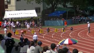 第３０回葛飾区陸上競技選手権大会　小学４年以下女子１００ｍ　４組