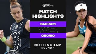 Maria Sakkari vs. Camila Osorio | 2022 Nottingham Round 1 | WTA Match Highlights