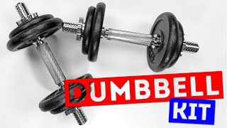 Dumbbell Kit 2 x 10kg  For a Home Gym - Unboxing & Review - Bodybuilding | Budget Training Kit