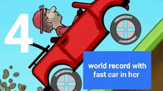 world record with fast car in hills climb racing best gameplay walkthrough part 4