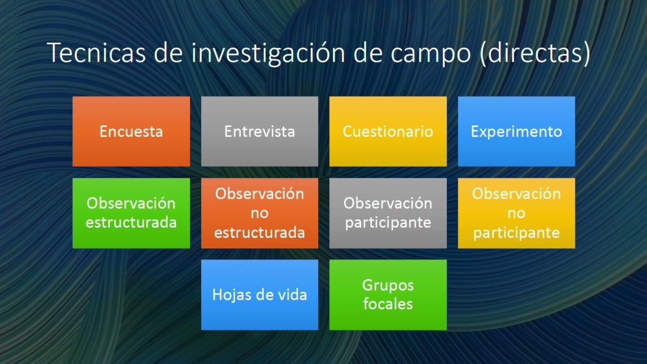 Las Técnicas De Investigación De Campo - YouTube