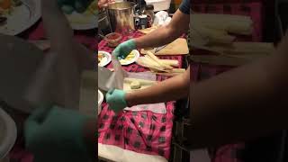 Easy way to make tamales